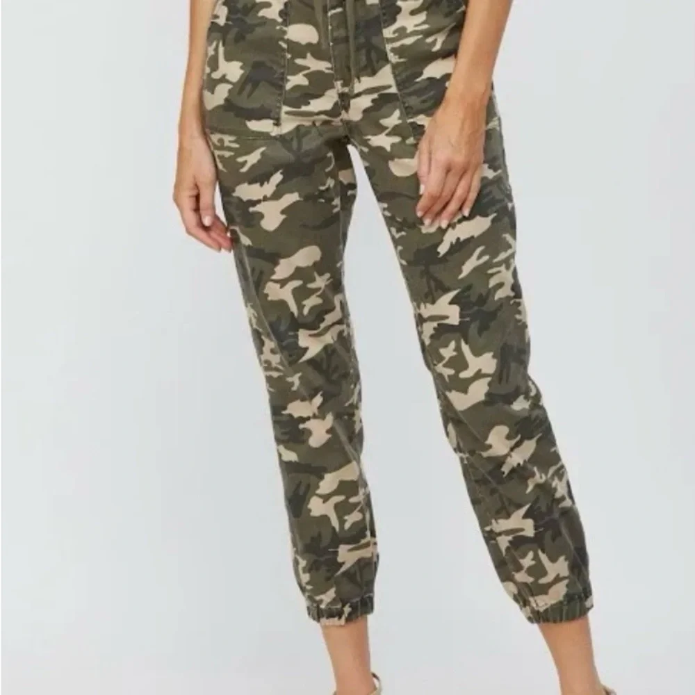 Mica Denim Camouflage High-Rise Utility Joggers
